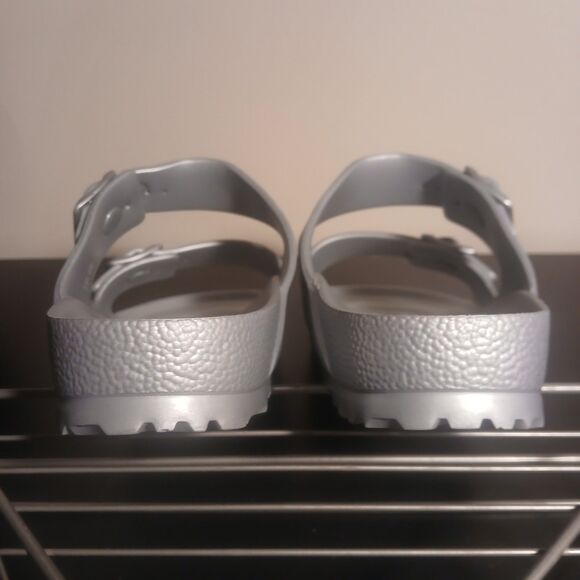 Birkenstock Silver Arizona EVA Sandals US L10/M8 EU 41 Narrow Waterproof Slide - Picture 5 of 8